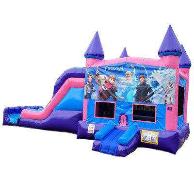 Outdoor Playground Inflatable Frozen Bouncy Castle with Slide Commercial Grade Durable
