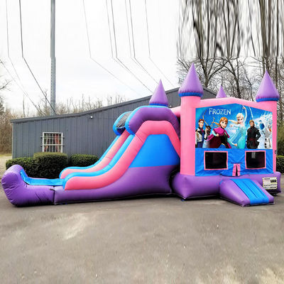 Outdoor Playground Inflatable Frozen Bouncy Castle with Slide Commercial Grade Durable