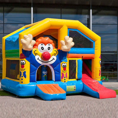 Kids Clown Inflatable Bouncer Outdoor Playground with Slide Shipping by Sea/Air Sale