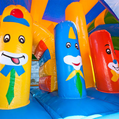 Kids Clown Inflatable Bouncer Outdoor Playground with Slide Shipping by Sea/Air Sale