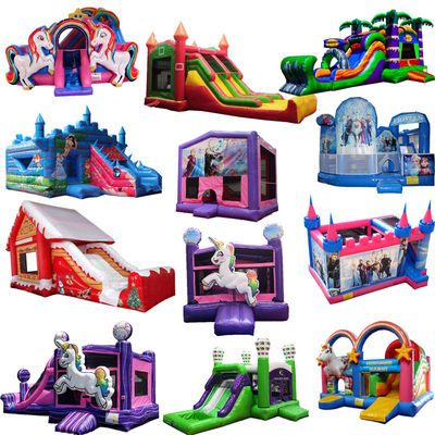 Age Range 14 Years up Inflatable Jumping Castle with Slide Combo Professional OEM Service