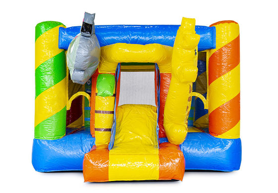 Inflatable Elephant Animal Theme Bounce House for Unisex Kids on Outdoor Playground
