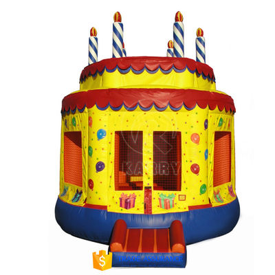 Customized Color Palm Tree Bouncy Castle with Slide Pool Inflatable Bounce House