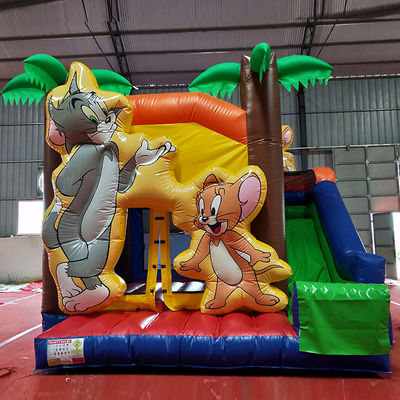 Unisex Tom and Jerry Inflatable Jumping Castle Bounce House for Kids Free Customization