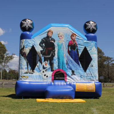Unisex Frozen Inflatable Castle Bouncer House with Optional Colors Bouncing