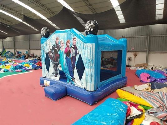 Unisex Frozen Inflatable Castle Bouncer House with Optional Colors Bouncing