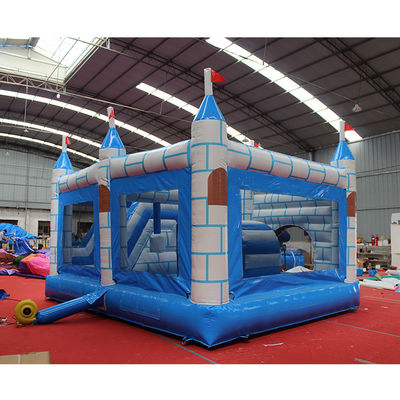 Take Your Parties to the Next Level with Our Blue Square Brick Inflatable Castle