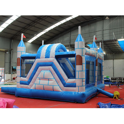Take Your Parties to the Next Level with Our Blue Square Brick Inflatable Castle