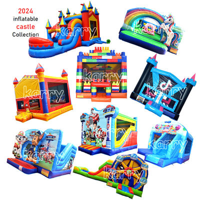Age Range 14 Years up Inflatable Jumping Castle with Slide Combo Professional OEM Service