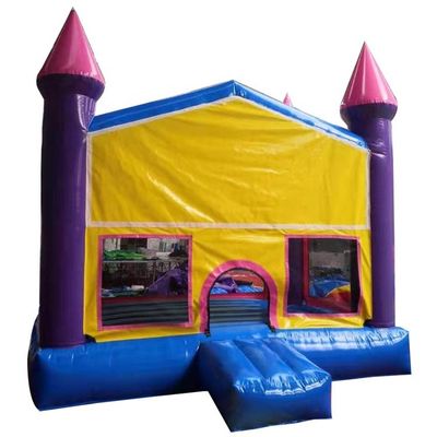 PORTABLE Features Inflatable Castle PVC Bounce House Jumping Slide for Kids' Fun Time
