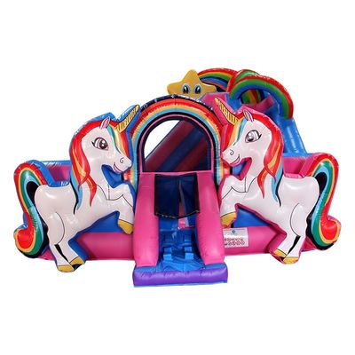 Age Range 14 Years up Inflatable Pink Unicorn Bouncy Castle Bouncer Combo for Unisex
