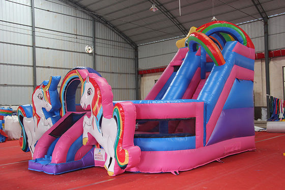 Age Range 14 Years up Inflatable Pink Unicorn Bouncy Castle Bouncer Combo for Unisex