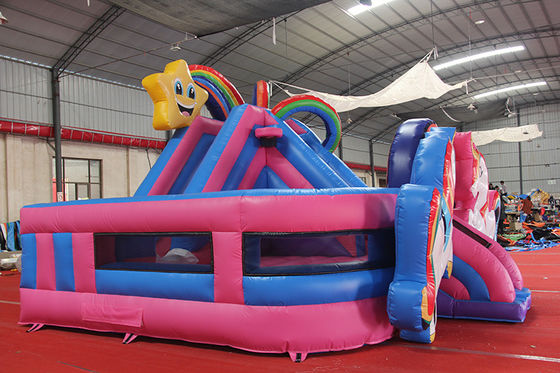 Age Range 14 Years up Inflatable Pink Unicorn Bouncy Castle Bouncer Combo for Unisex