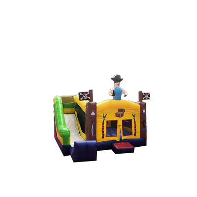 Features Repair Kits Portable Pirate Ship Inflatable Jumping Castle Slide Combo