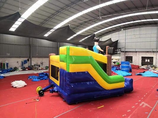 Features Repair Kits Portable Pirate Ship Inflatable Jumping Castle Slide Combo