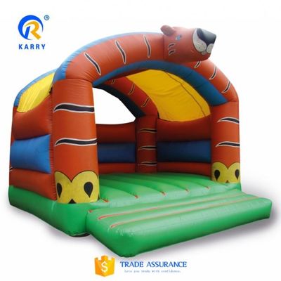 Inflatable Cartoon Animal Air Bouncy Bed with Customized Size and Durable PVC Tarpaulin