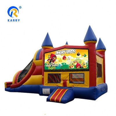 Castle Jumping Games PVC Inflatable Blast Zone Rock Crawler Bouncy House with Slide