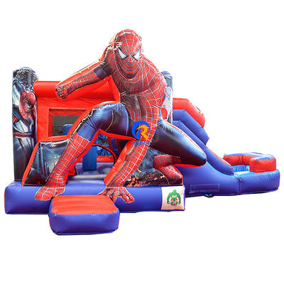 Kids PVC Tarpaulin Inflatable Bouncy Castle Combo with Slide and Digital Printing