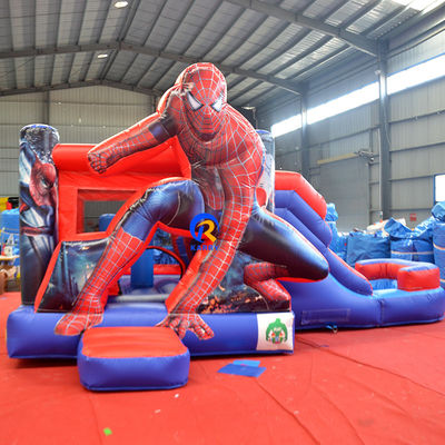 Kids PVC Tarpaulin Inflatable Bouncy Castle Combo with Slide and Digital Printing