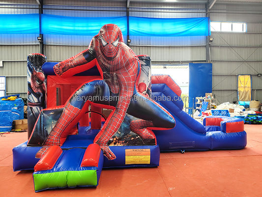 Kids PVC Tarpaulin Inflatable Bouncy Castle Combo with Slide and Digital Printing