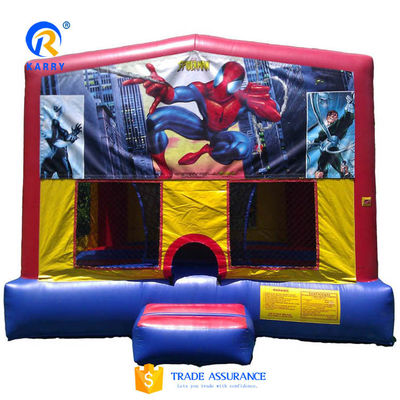 Spiderman Inflatable Bouncer for Children Customized Color Inflatable Kids Trampoline