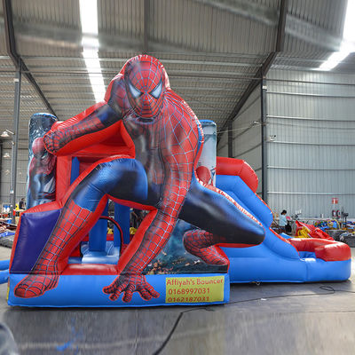 Spiderman Inflatable Bouncer for Children Customized Color Inflatable Kids Trampoline