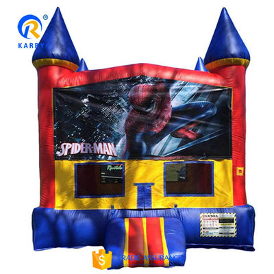 Spiderman Inflatable Bouncer for Children Customized Color Inflatable Kids Trampoline