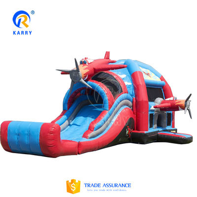 Age Range 14 Years up Castle Slide Combo Inflatable Jumping Castle Aeroplane for Kids