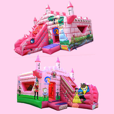 Lovely Princess Castle Inflatable Bouncer for Kids Jumping Fun in Amusement Park