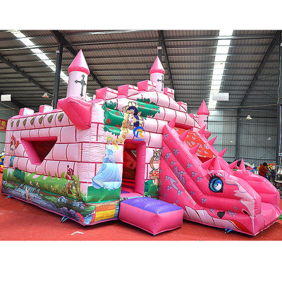Lovely Princess Castle Inflatable Bouncer for Kids Jumping Fun in Amusement Park