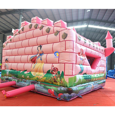 Lovely Princess Castle Inflatable Bouncer for Kids Jumping Fun in Amusement Park