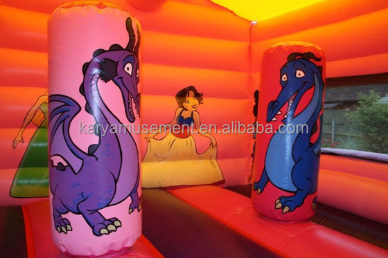 Lovely Princess Castle Inflatable Bouncer for Kids Jumping Fun in Amusement Park