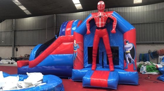 4*7*3.5m or Customized Size Spider Man Inflatable Jumping Castle Slide Combo for Party