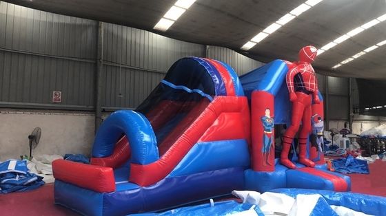 4*7*3.5m or Customized Size Spider Man Inflatable Jumping Castle Slide Combo for Party