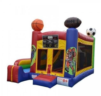 Large Kids and Adults Inflatable Monster Truck Bounce House with Slide EN14960 Certified
