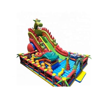 14 Years up Popular Shopping Mall Inflatable Fun City Dragon Bouncy Castle for Kids
