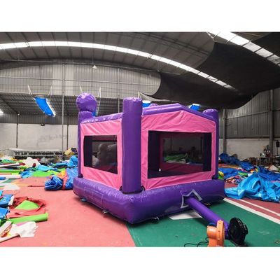 Digital Printing Rainbow Unicorn PVC Inflatable Purple Castle Commercial Bouncy Castle