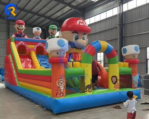 Inflatable Maze Combo Slide and Large Jumping Castle for Amusement Park EN71/CE Certified