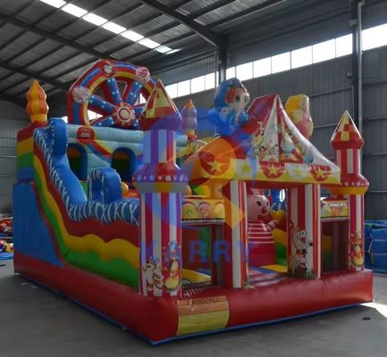 Inflatable Maze Combo Slide and Large Jumping Castle for Amusement Park EN71/CE Certified