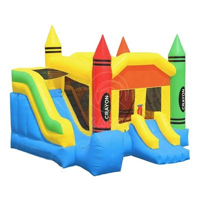 Portable Small Crayon Inflatable Moonwalk Bounce House with EN71/CE/Lead Certificate