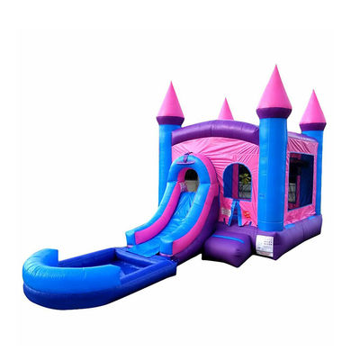 Blow Up Moonwalk Bouncer Jumping Bounce House Bouncy Castle Combo with Pool Slide