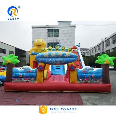 14 Years up EN14960 Certificate Inflatable Bounce Fun City for Outdoor Amusement Park