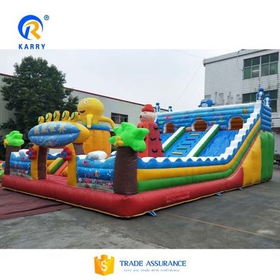 14 Years up EN14960 Certificate Inflatable Bounce Fun City for Outdoor Amusement Park
