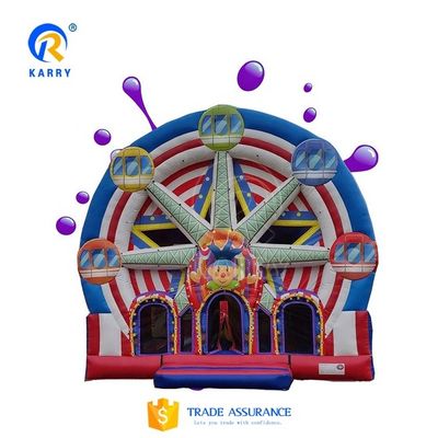Portable Outdoor Playground Kids Fun Ferris Wheel Inflatable Castle Bouncy Jumping House