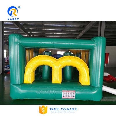 Unisex Inflatable Fun City Equipment with Bouncing Castle and Slide Combo