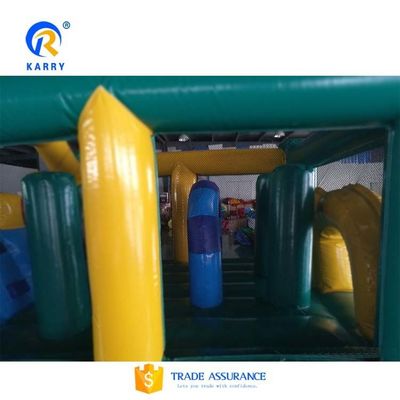 Unisex Inflatable Fun City Equipment with Bouncing Castle and Slide Combo