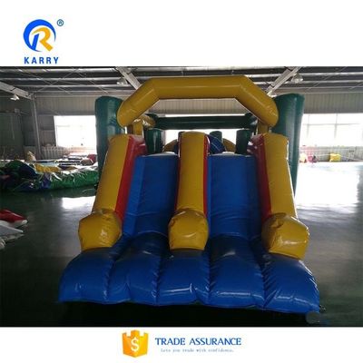 Unisex Inflatable Fun City Equipment with Bouncing Castle and Slide Combo