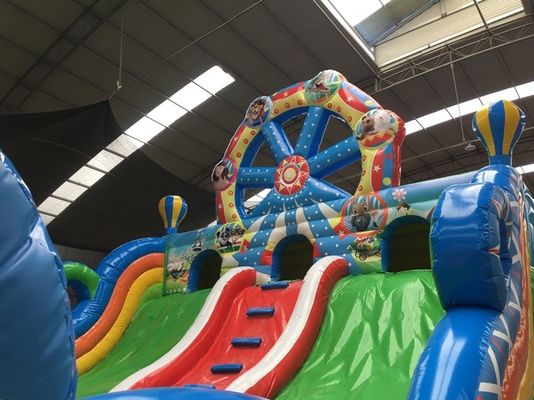 Plato PVC Tarpaulin Material Features Circus Inflatable Playground Bouncer Castle