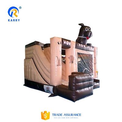 Commercial Inflatable Castle Bouncy with Water Slide Adult Outdoor Inflatable Dry Slide