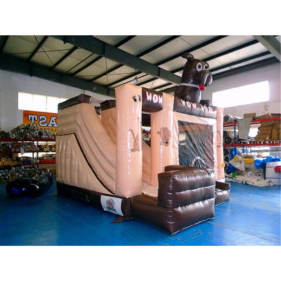 Commercial Inflatable Castle Bouncy with Water Slide Adult Outdoor Inflatable Dry Slide